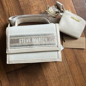 Steve Madden Cream Crossbody Bag Set